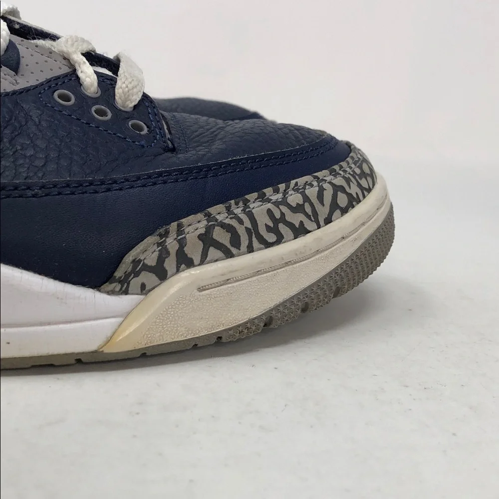 Air Jordan 3 Georgetown CT8532-401 Midnight Navy Men’s Sneakers - Size 8.5